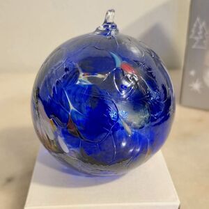 Zorza Handmade Mouthblown Polish Glass Ball Ornament NIB